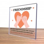 Friendship Gifts for Women Best Friend Birthday Gifts Plaque