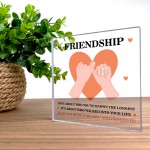 Friendship Gifts for Women Best Friend Birthday Gifts Plaque