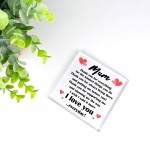 THANK YOU Gift For Mum Mummy Birthday Mothers Day Plaque