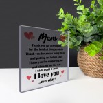 THANK YOU Gift For Mum Mummy Birthday Mothers Day Plaque