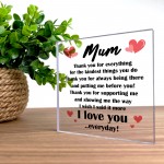 THANK YOU Gift For Mum Mummy Birthday Mothers Day Plaque