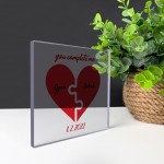 Anniversary Wedding Valentines Day Gifts for Her Him Plaque