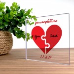 Anniversary Wedding Valentines Day Gifts for Her Him Plaque