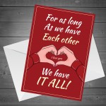 Romantic Valentine's Day Card for Girlfriend Boyfriend Wife