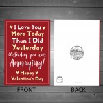 Joke Valentines Day Card For Him Her Funny Valentines Card 