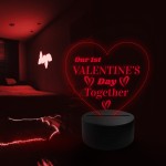 Our 1st First Valentines Day Together Gift For Girlfriend NEON