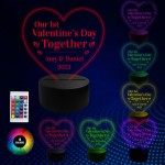 1st First Valentines Day PERSONALISED Gift For Boyfriend NEON