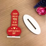 Valentines Day Gifts for Him I Love You Husband Boyfriend Plaque