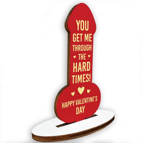 Valentines Gift For Him Her Partner Funny Wood Plaque Thank You 