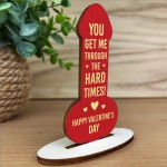 Valentines Gift For Him Her Partner Funny Wood Plaque Thank You 