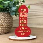 Valentines Gift For Him Her Partner Funny Wood Plaque Thank You 