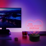 Personalised Girlfriend Gift For Valentines Anniversary NEON