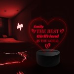 Personalised Girlfriend Gift For Valentines Anniversary NEON