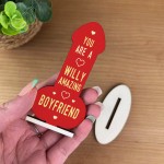 Valentines Gift For Him Partner Boyfriend Wood Plaque Thank You