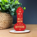 Valentines Gift For Him Partner Boyfriend Wood Plaque Thank You