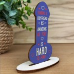 Valentines Gift For Him Partner Boyfriend Wood Plaque Funny