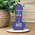 Valentines Gift For Him Partner Boyfriend Wood Plaque Funny