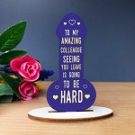 Colleague Gifts Funny Wooden Plaque Gift For Friend Birthday