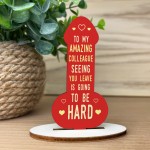 Colleague Leaving Gift For Friend Co Worker Novelty Wood Plaque