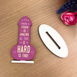 Funny Rude Friendship Plaque Novelty Plaque Birthday Friend Joke