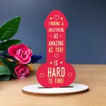 Girlfriend Gift Wood Plaque Best Girlfriend Gift Funny Boyfriend