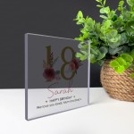 PERSONALISED 18th Birthday Gifts Girls Daughter Her Clear Block