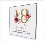 PERSONALISED 18th Birthday Gifts Girls Daughter Her Clear Block