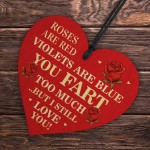 Valentines Day Gifts for Husband Wife Wood Heart I Love You Gift