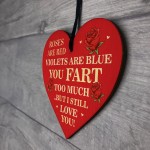 Valentines Day Gifts for Husband Wife Wood Heart I Love You Gift