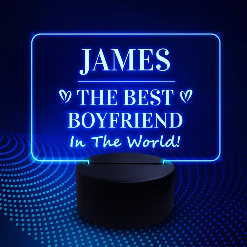 Boyfriend Gift Birthday Anniversary Valentines Personalised Neon