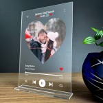 Personalised Custom Acrylic Song Album Cover Couple Gift