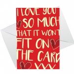 VALENTINES DAY CARD HUSBAND WIFE BOYFRIEND GIRLFRIEND