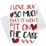 Valentines Day Anniversary Birthday Card Husband Wife Boyfriend 