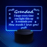 Grandad Gifts For Birthday Fathers Day Acrylic Light Keepsake