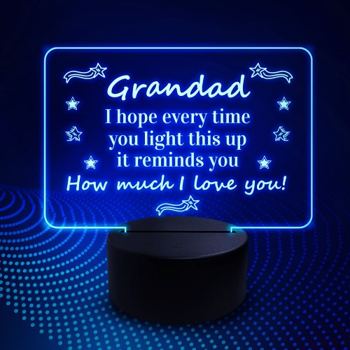 Grandad Gifts For Birthday Fathers Day Acrylic Light Keepsake