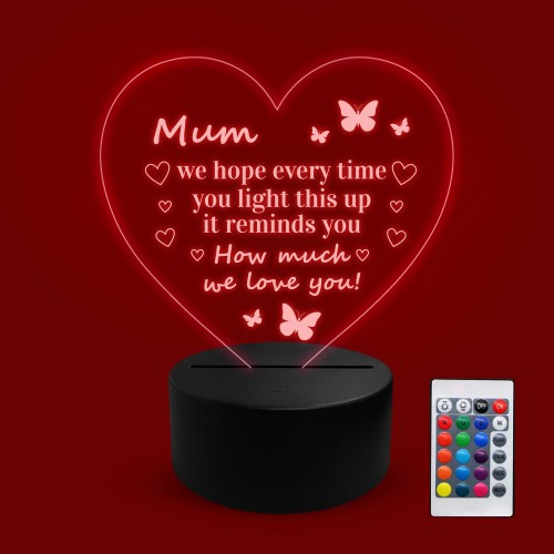 Gift for Mum Birthday Mothers Day Gifts Acrylic Light Mum Gift