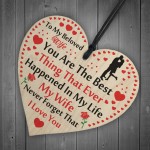 Wife Gifts Wooden Heart Gifts for Wife on Valentines Birthday