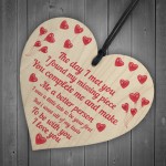 Special Wooden Heart Gift For Him Her Anniversary Valentines