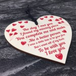 Special Wooden Heart Gift For Him Her Anniversary Valentines