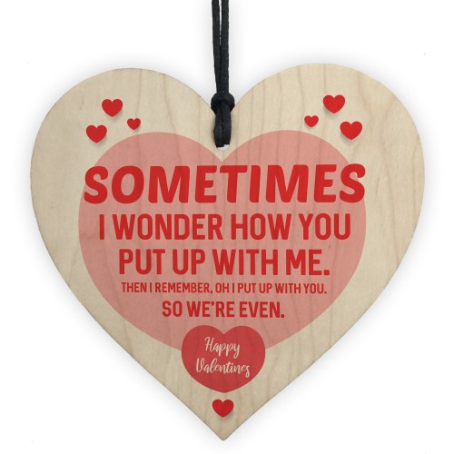 Novelty Valentines Day Gift For Him Her Funny Wood Gift