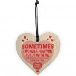 Novelty Valentines Day Gift For Him Her Funny Wood Gift