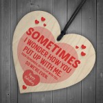 Novelty Valentines Day Gift For Him Her Funny Wood Gift