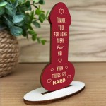 Funny Rude Thank You Partner Best Friend Gift Keepsake