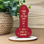 Funny Rude Thank You Partner Best Friend Gift Keepsake