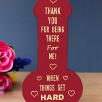 Funny Rude Thank You Partner Best Friend Gift Keepsake