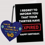 Funny 40th Birthday Gift For Women Men 40th Birthday Card