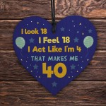 Funny 40th Birthday Gift For Women Men 40th Birthday Card