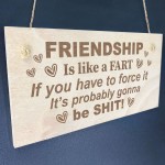 BEST FRIEND PLAQUE Funny Friendship Sign Gift For Him Her