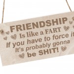 BEST FRIEND PLAQUE Funny Friendship Sign Gift For Him Her