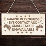 Gaming Signs For Boys Bedroom Man Cave Engraved Sign